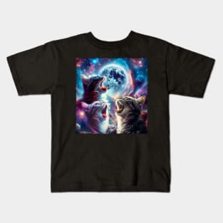 Whisker Wonders Embrace the Extraterrestrial with Cat UFO Fashion Kids T-Shirt